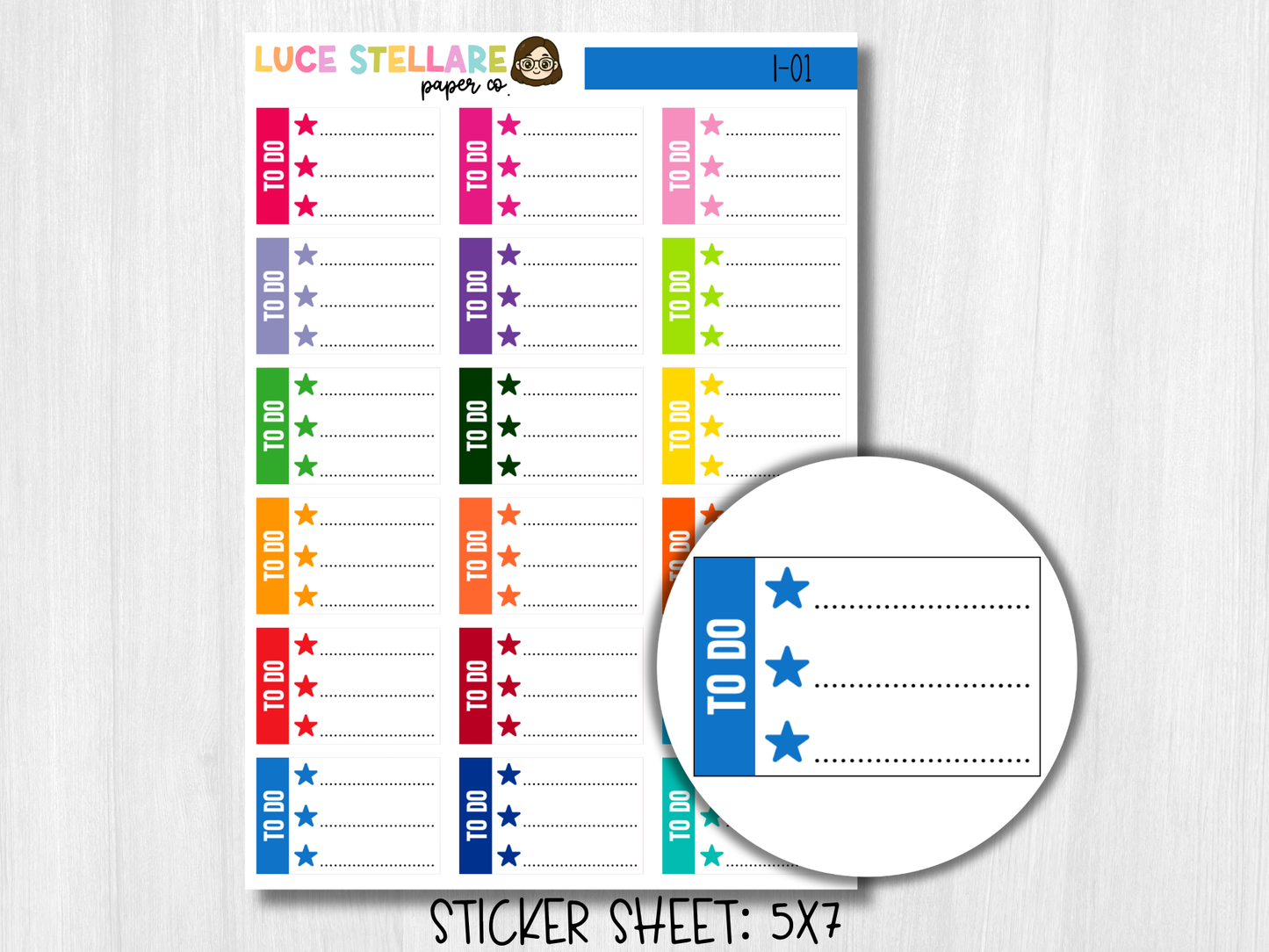 To Do Half Box Planner Stickers / I-01