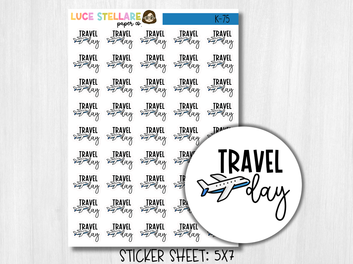 Travel Day Planner Stickers / K-75