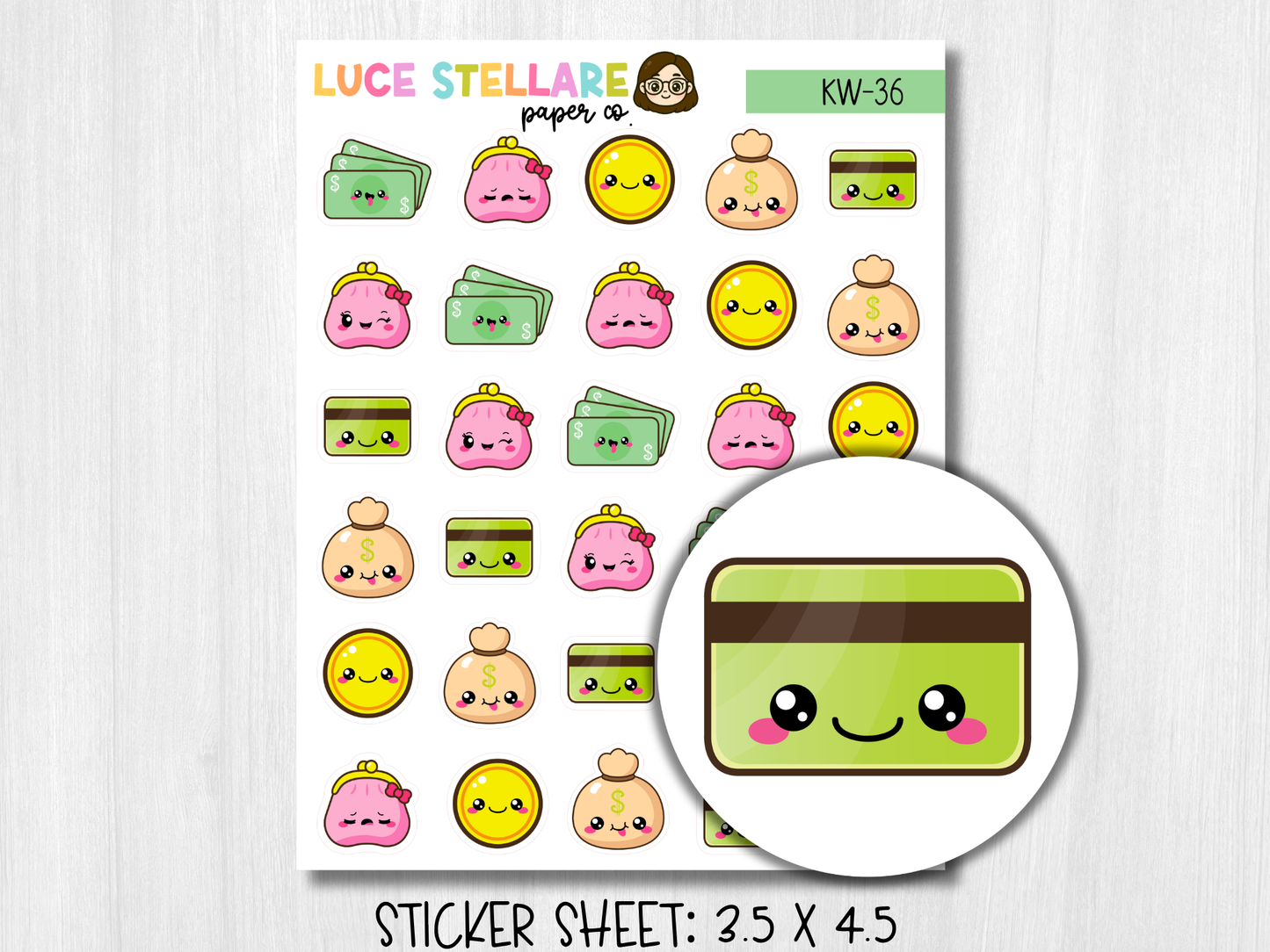 Payday Sticker Sheet / KW-36