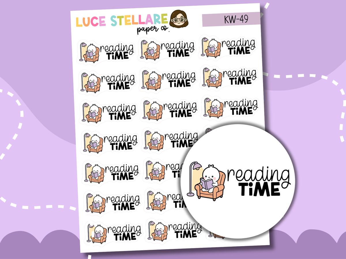 Reading Time Planner Stickers / KW-49
