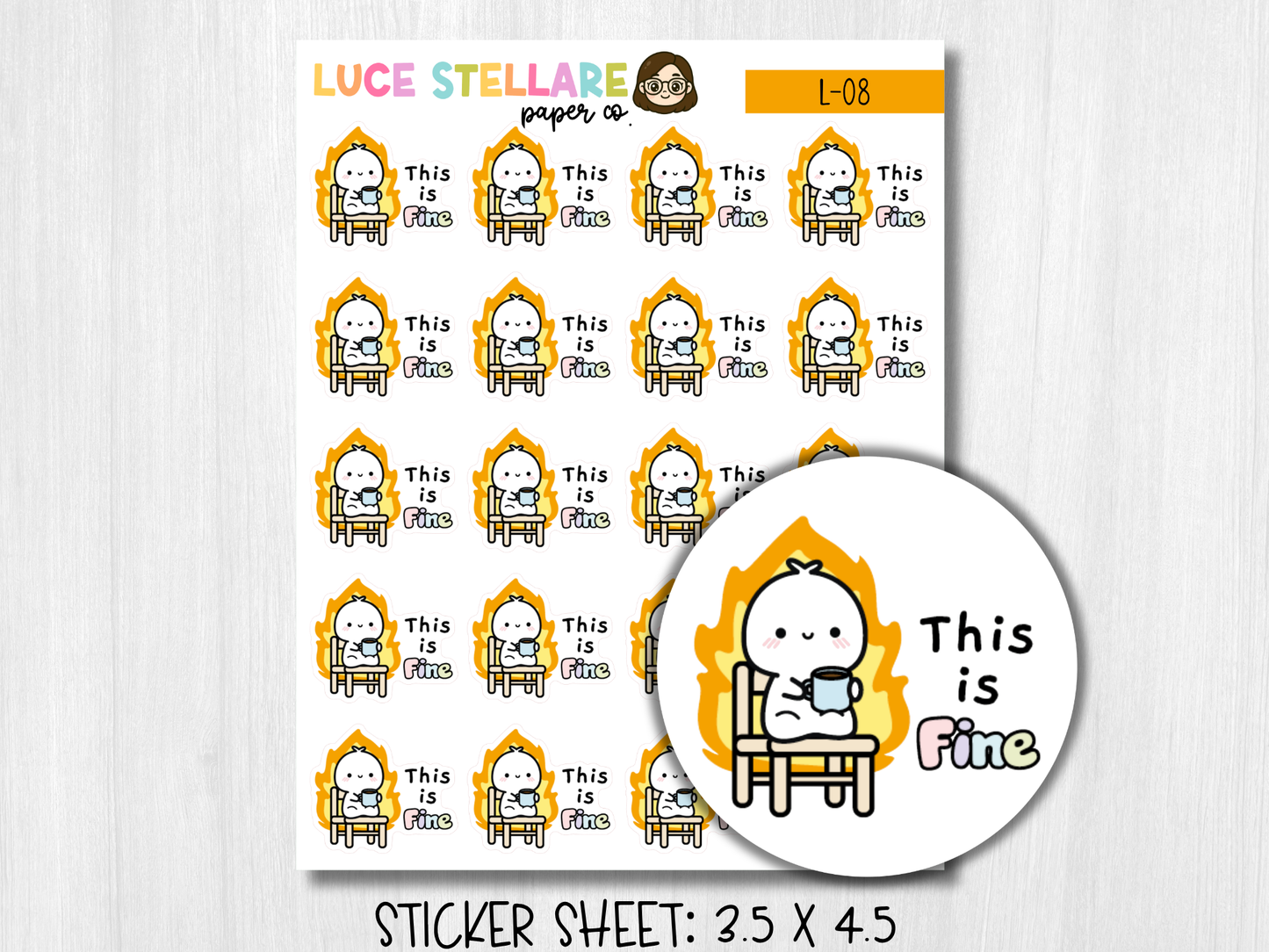 This is Fine Planner Stickers / L-08