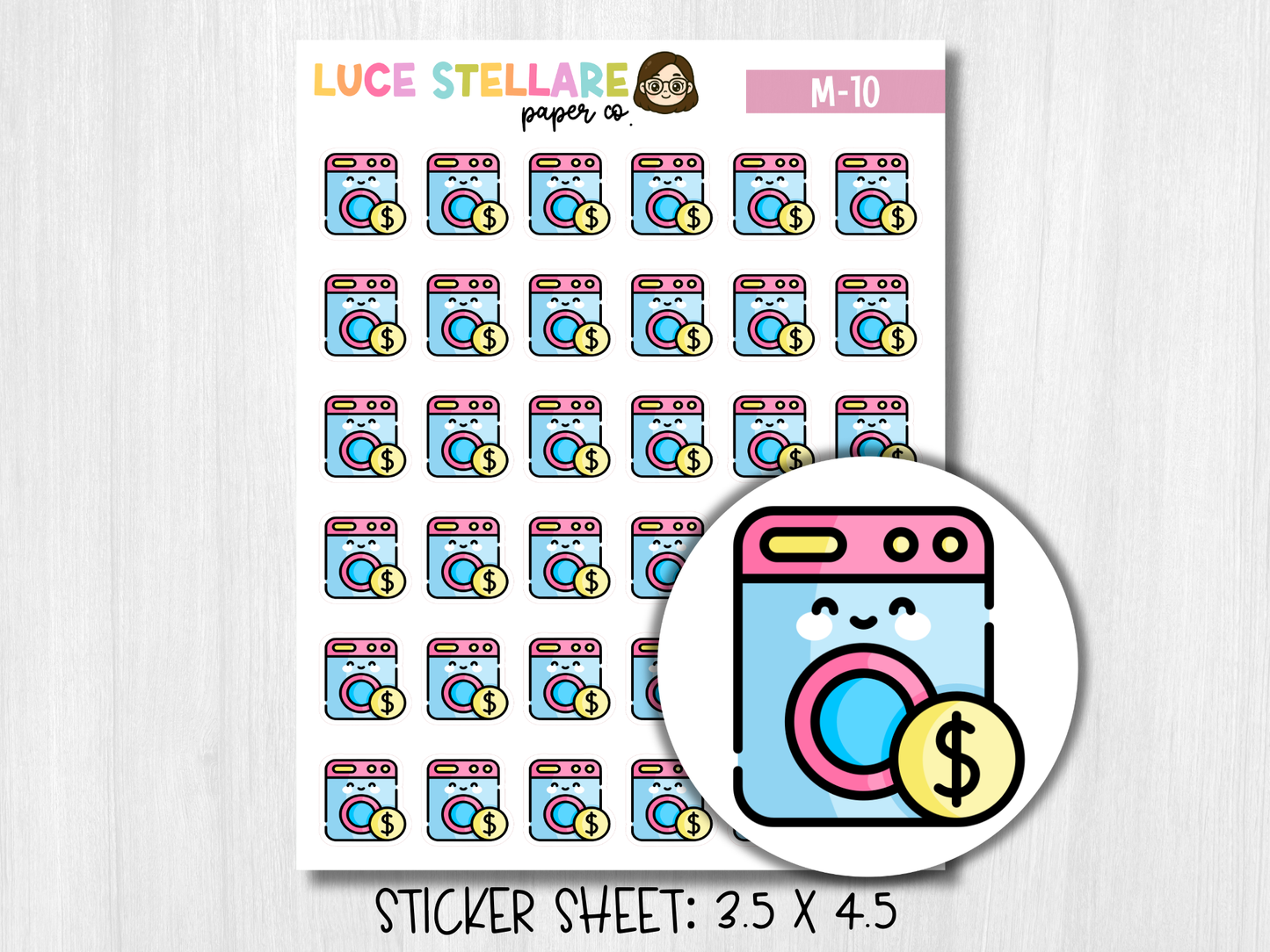 Laundry Planner Stickers / M-10