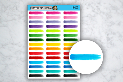 Brush Stroke Icon Stickers / B-107