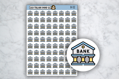 Bank Icon Stickers / B-112