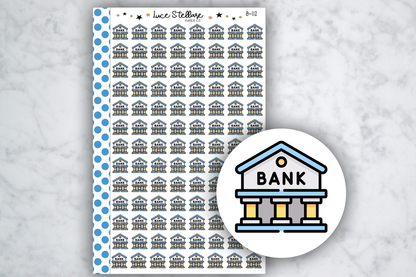 Bank Icon Stickers / B-112