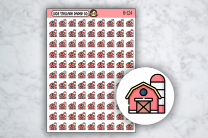 Barn Icon Stickers / B-124