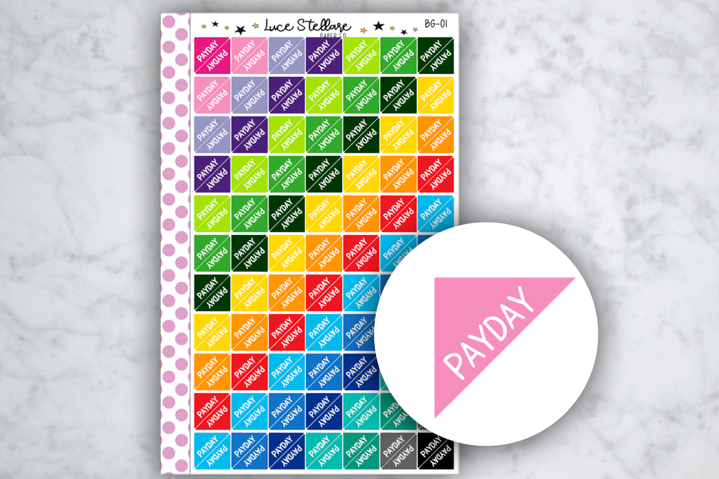 Payday Corner Stickers / BG-01