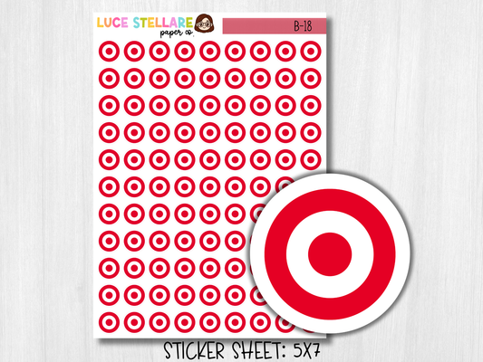 Target  Icon Stickers / B-18