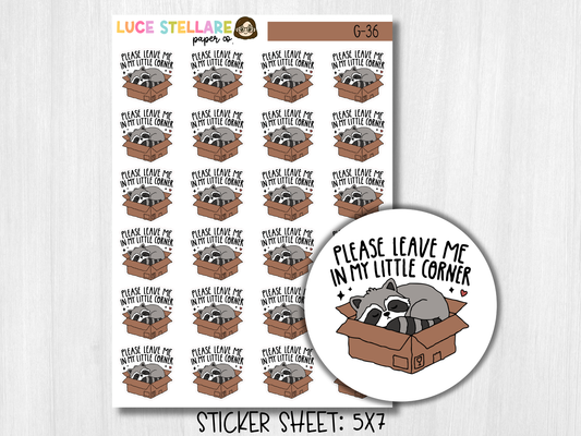 Please Leave Me Alone Deco Planner Stickers / G-36