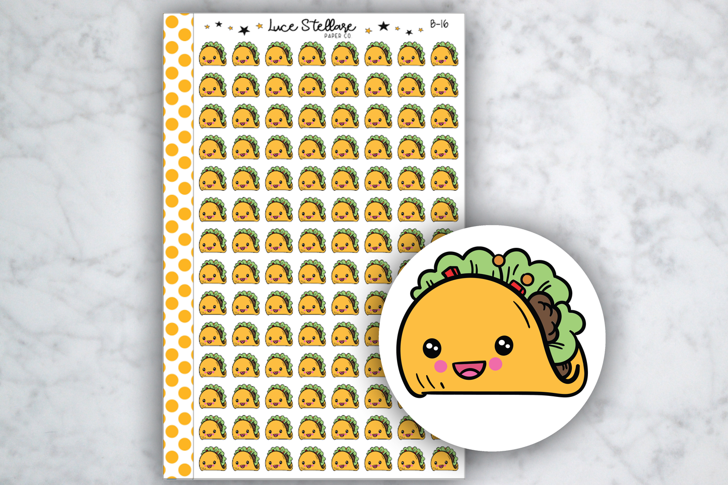 Taco Planner Stickers / B-16