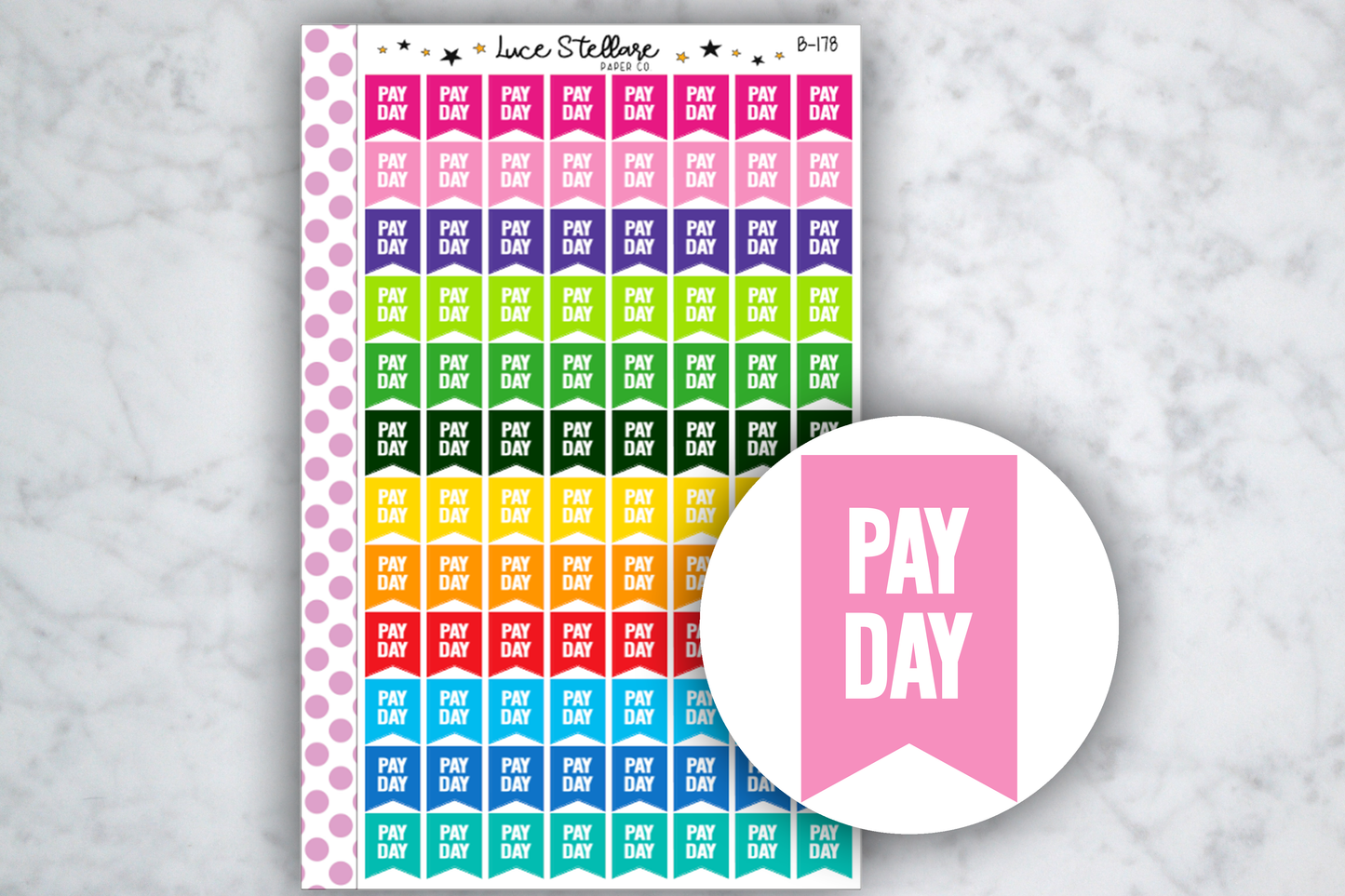 Payday Flag Stickers / B-178