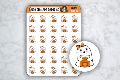 Fall Ghost Sticker Sheet / M-17