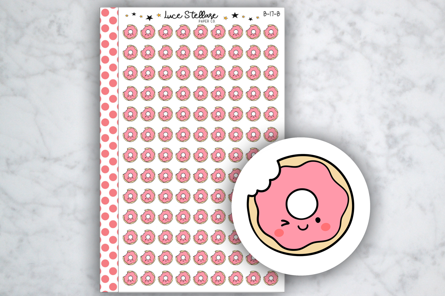 Coffee and Donuts Stickers / B-17