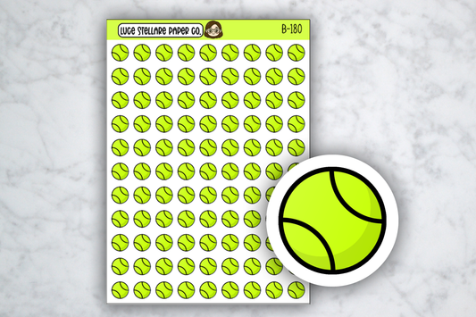 Tennis Ball Icon Stickers / B-180