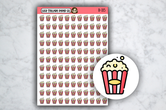 Popcorn Icon Stickers / B-185