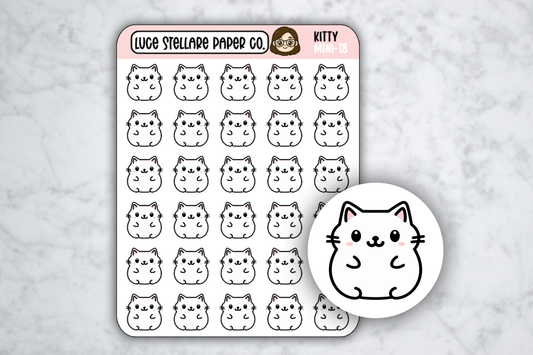 Cat Icon Stickers / M-18