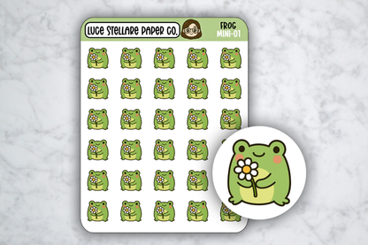 Frog Sticker Sheet / M-01