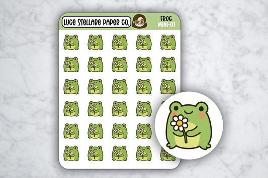 Frog Sticker Sheet / M-01