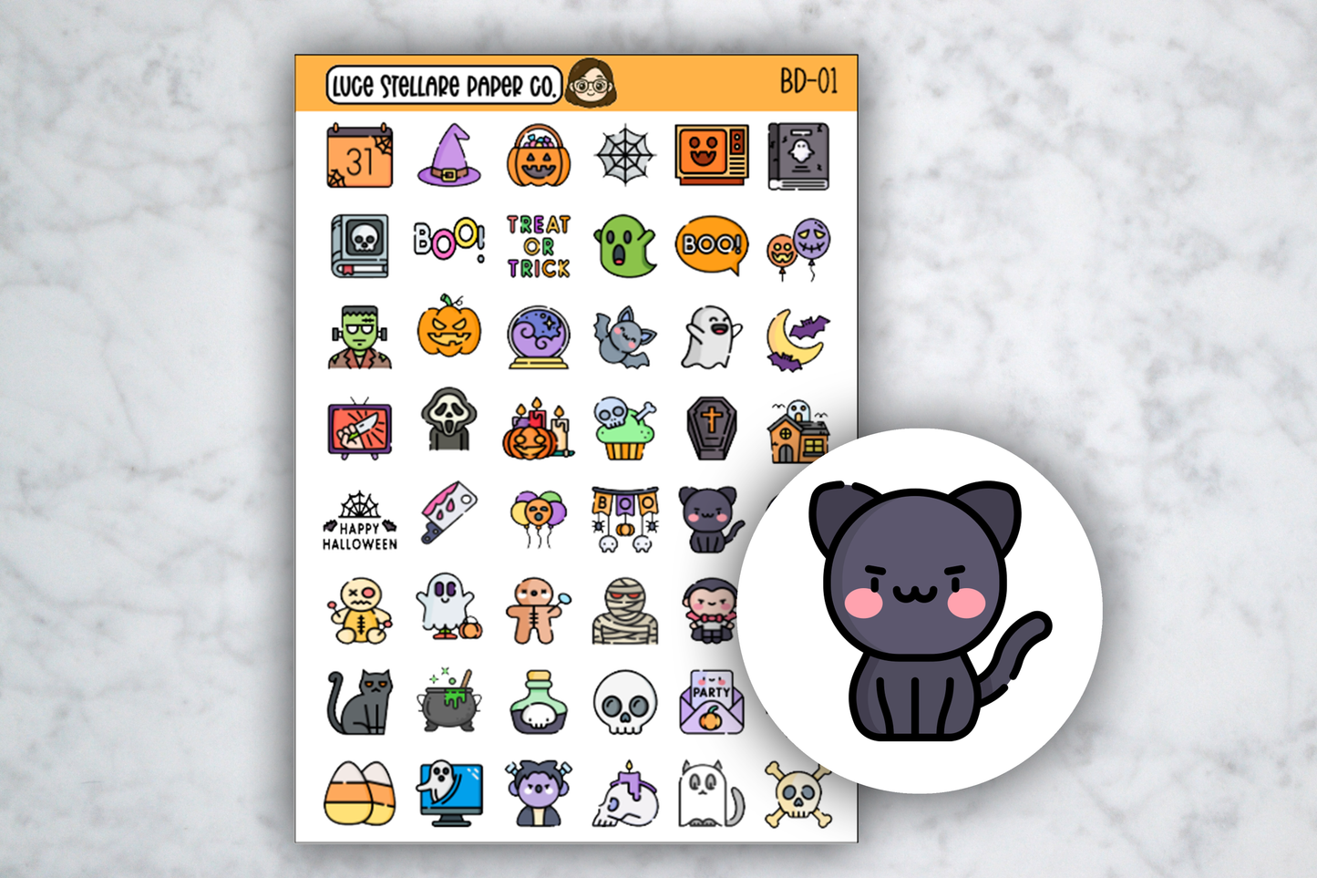 Halloween Deco Stickers  / BDE-01