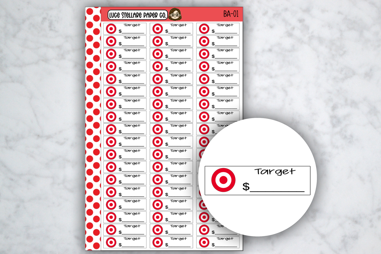 Target Bill Due Stickers / BA-01