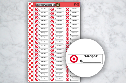 Target Bill Due Stickers / BA-01