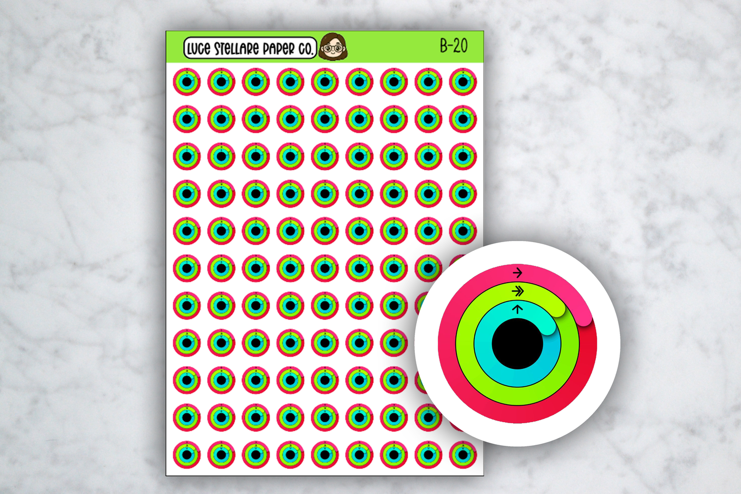 Apple Rings  Stickers /B-20