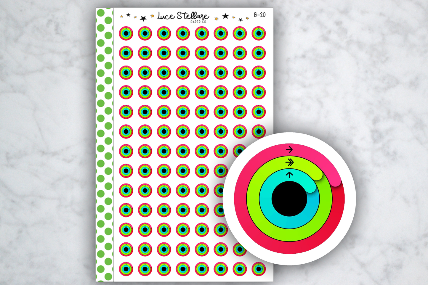 Apple Rings Planner Stickers /B-20