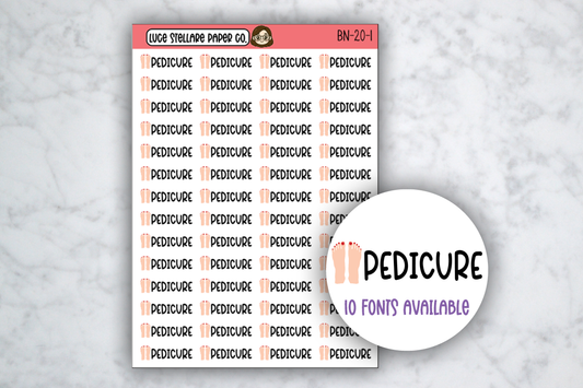 Pedicure Sticker Sheet / BN-20