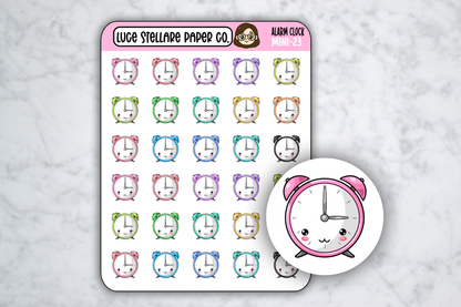 Alarm Clock Icon Stickers / M-23