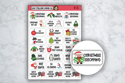 Christmas Planning Stickers / B-26