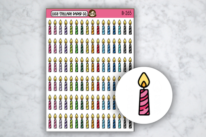 Birthday Candles Stickers / B-265