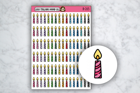 Birthday Candles Stickers / B-265