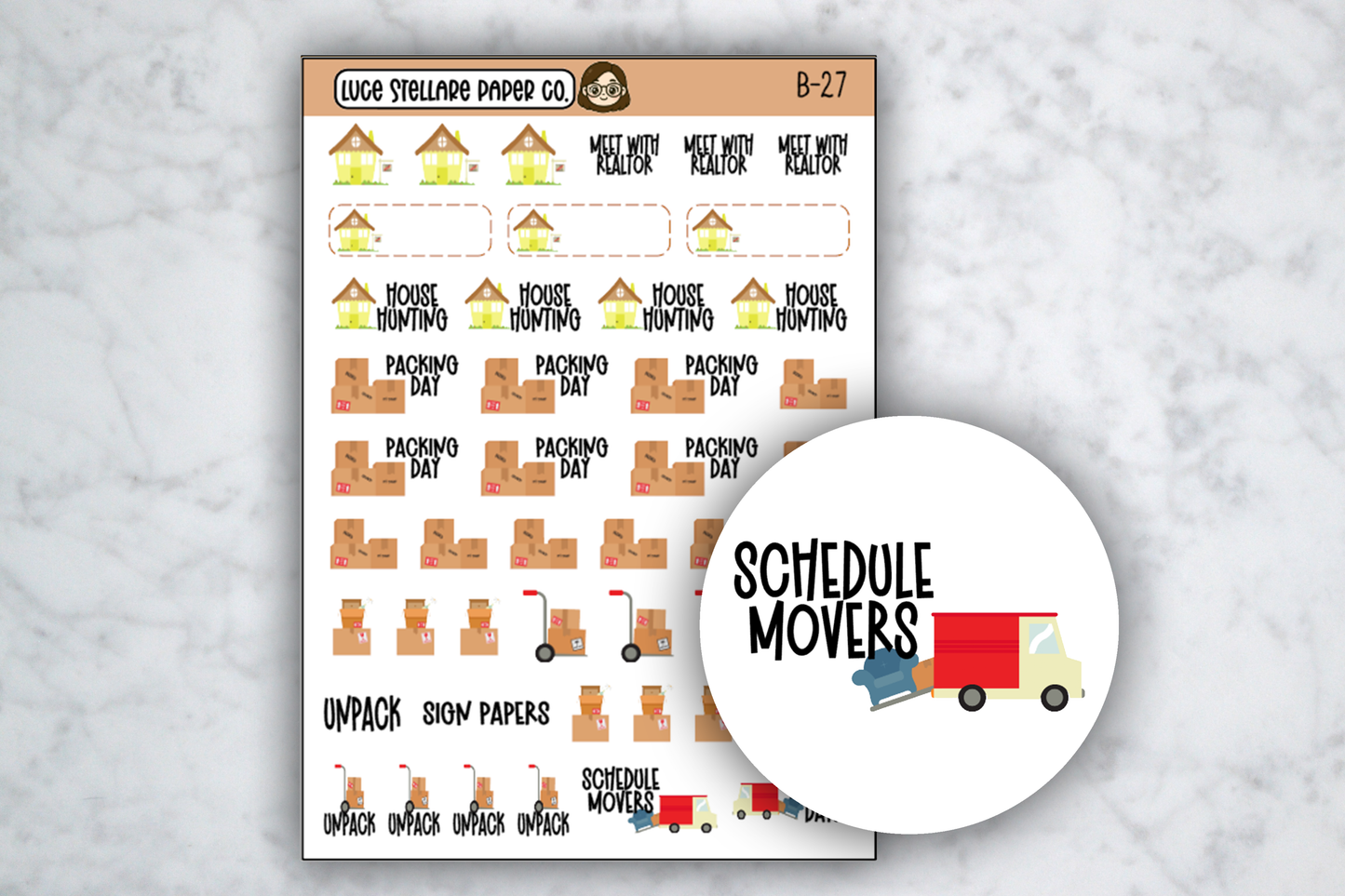 Moving Day Stickers / B-27