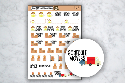Moving Day Stickers / B-27