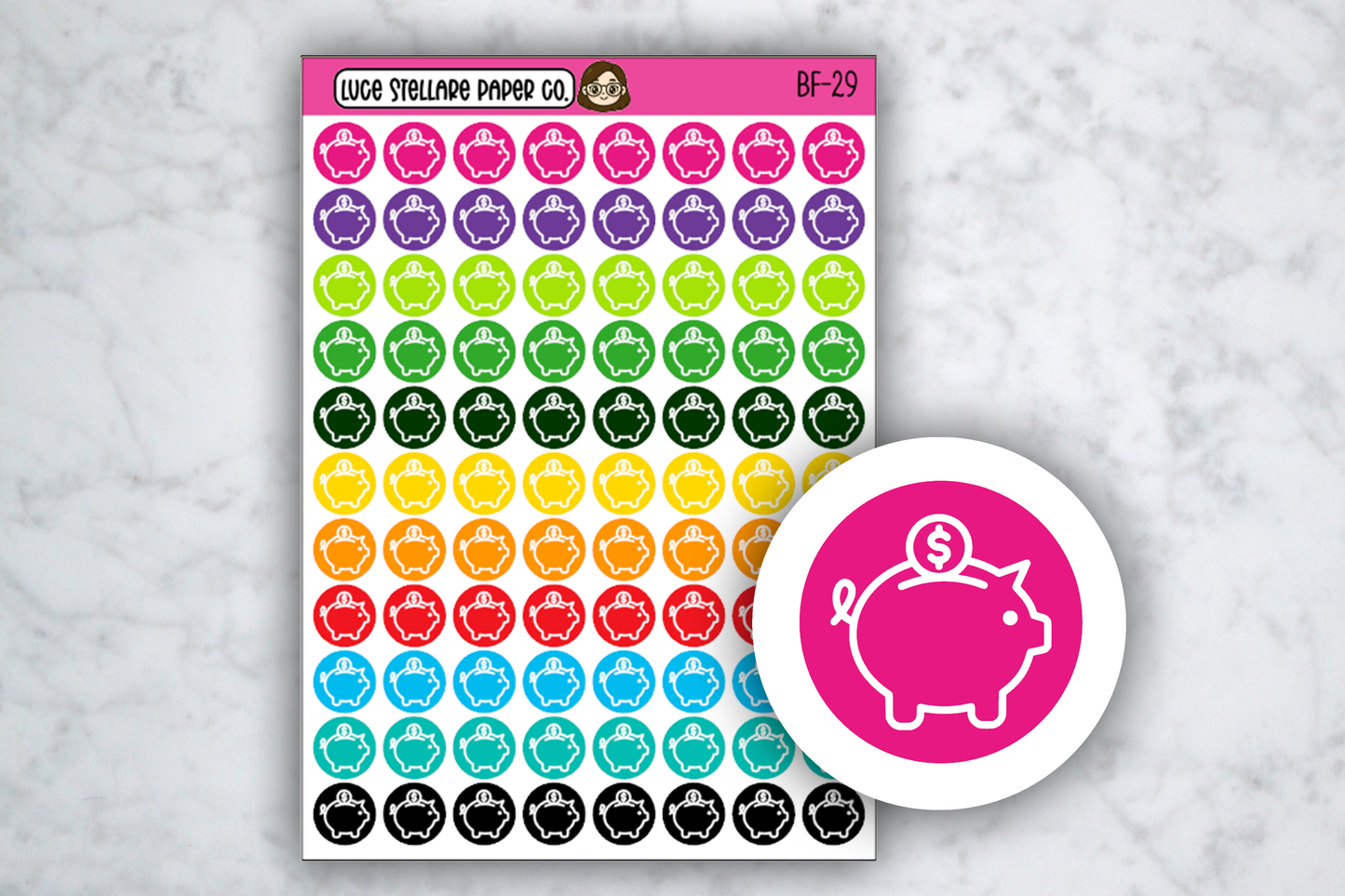 Piggy Bank Dots / BF-29