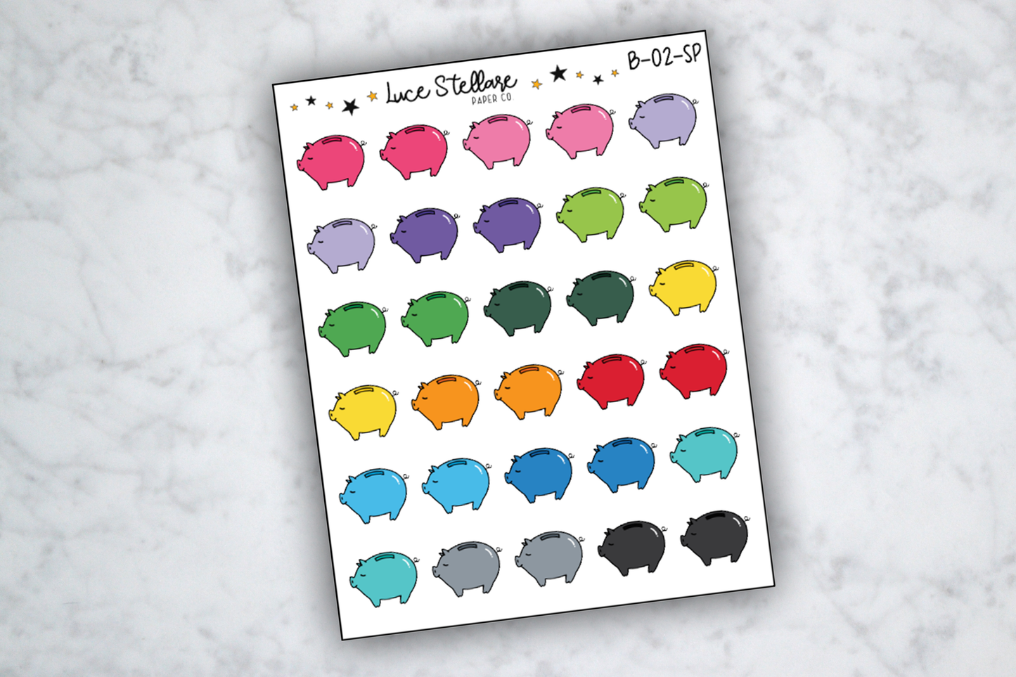 Piggy Bank Planner Stickers / $2 Tuesday!