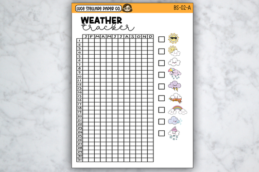 Weather Tracker Full Page Stickers / BS-02