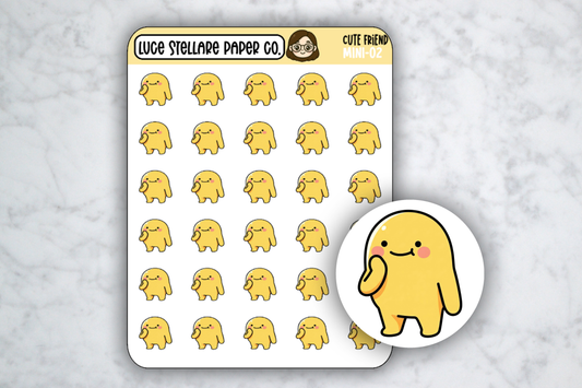 Cute Character Sticker Sheet / M-02