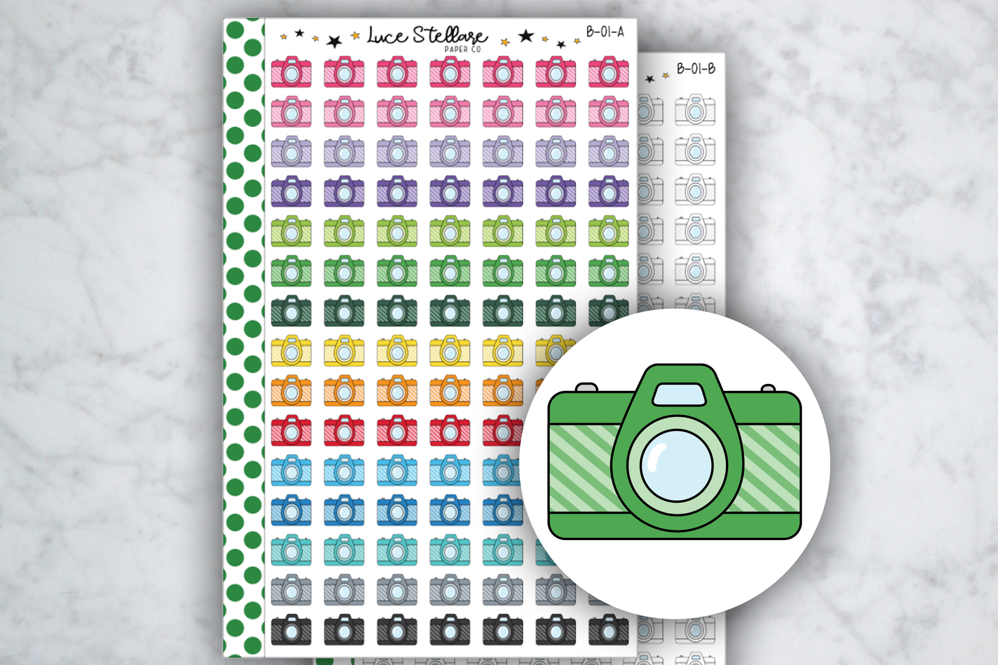 Camera Planner Stickers / B-01