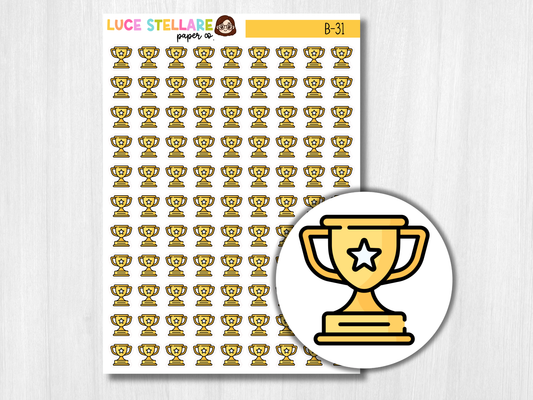 Trophy Icon Stickers / B-31