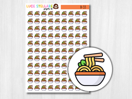 Noodles Icon Stickers / B-33