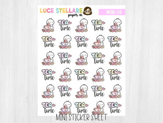 Tea Time Sticker Sheet / M-34