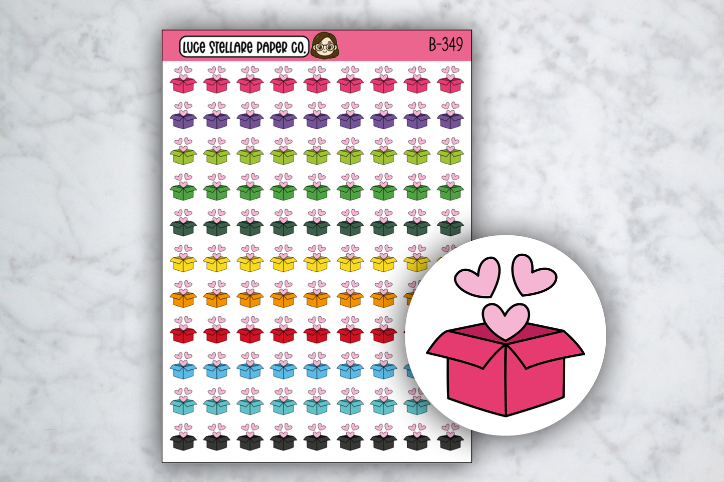Happy Mail Icon Stickers / B-349