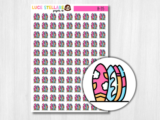 Surf Board Icon Stickers / B-35