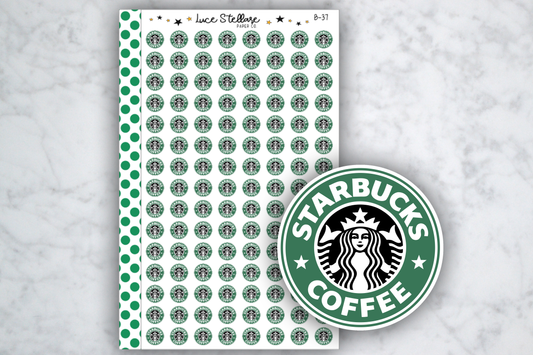 Coffee Icon Stickers / B-37