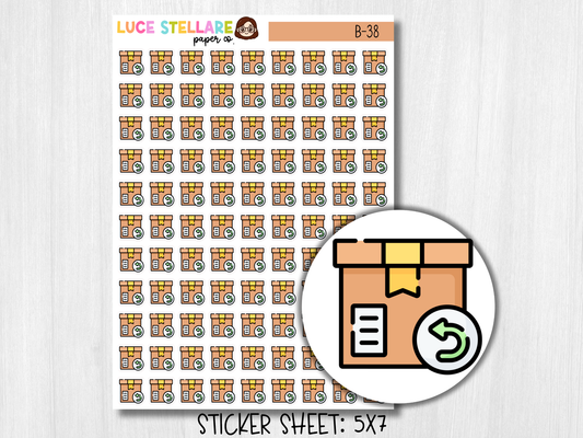 Return Icon Stickers / B-38