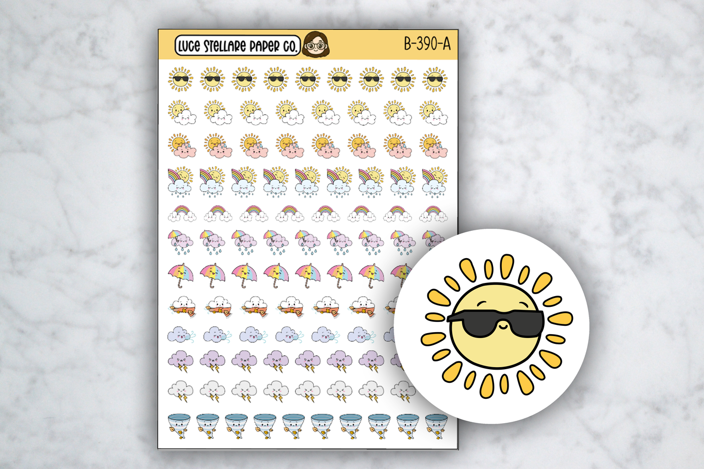 Weather Icon Stickers / B-390