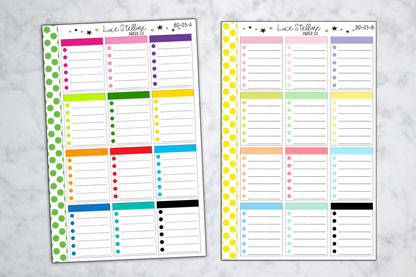 Checklist Full Box Stickers / BD-03