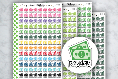 Payday Planner Stickers /B-03