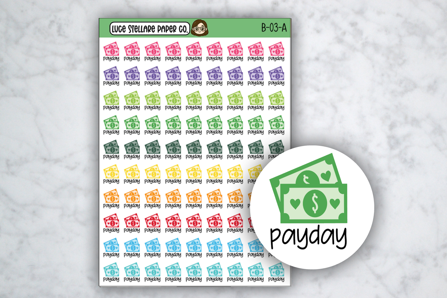 Payday Planner Stickers /B-03